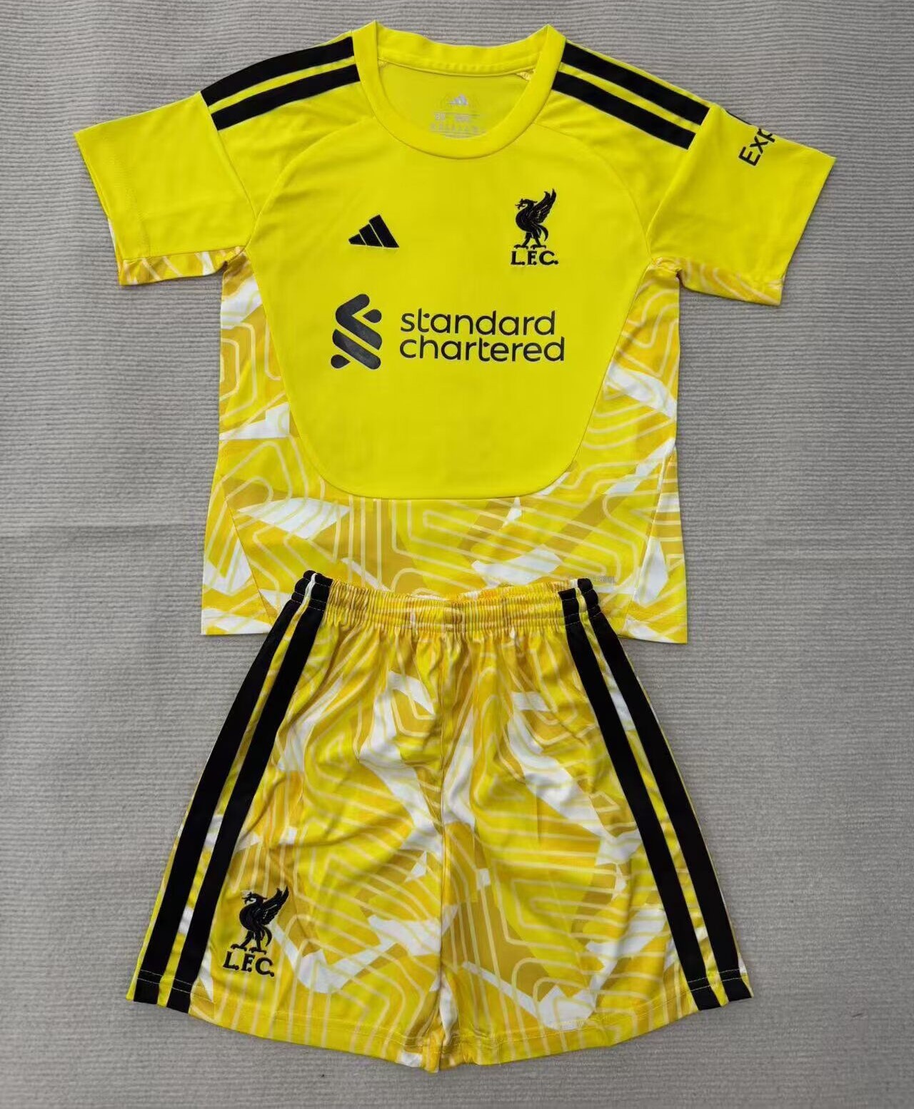 Kids-Liverpool 26/27 GK Yellow Soccer Jersey